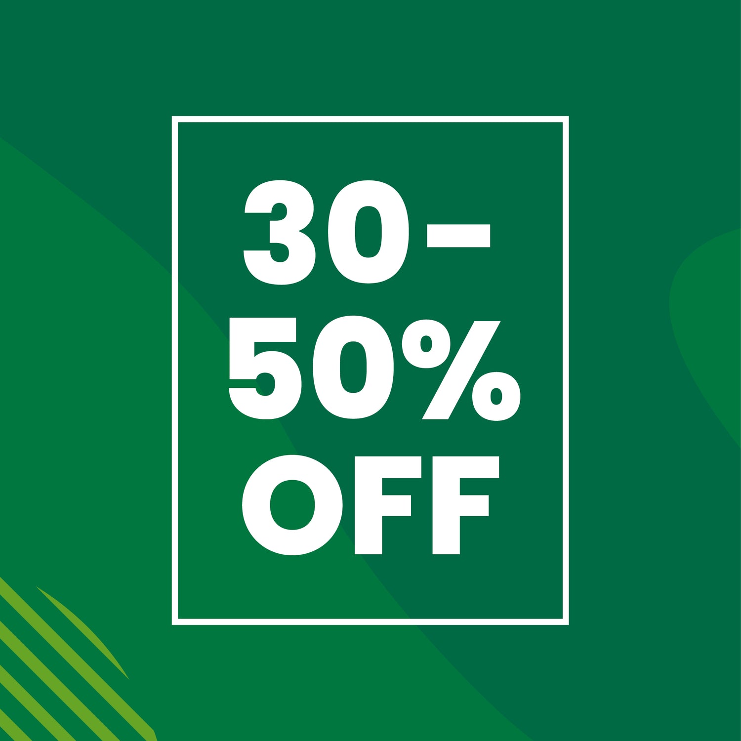 EOFY Sale 30 - 50% off
