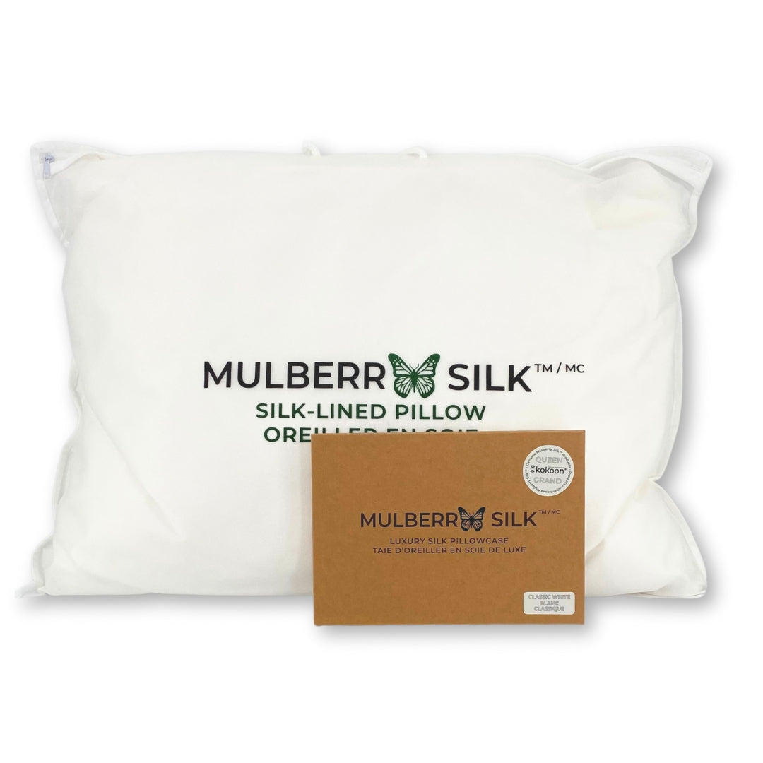 Mulberry Silk Perfect Pillow + FREE 16MM (Momme) Silk Pillow Slip
