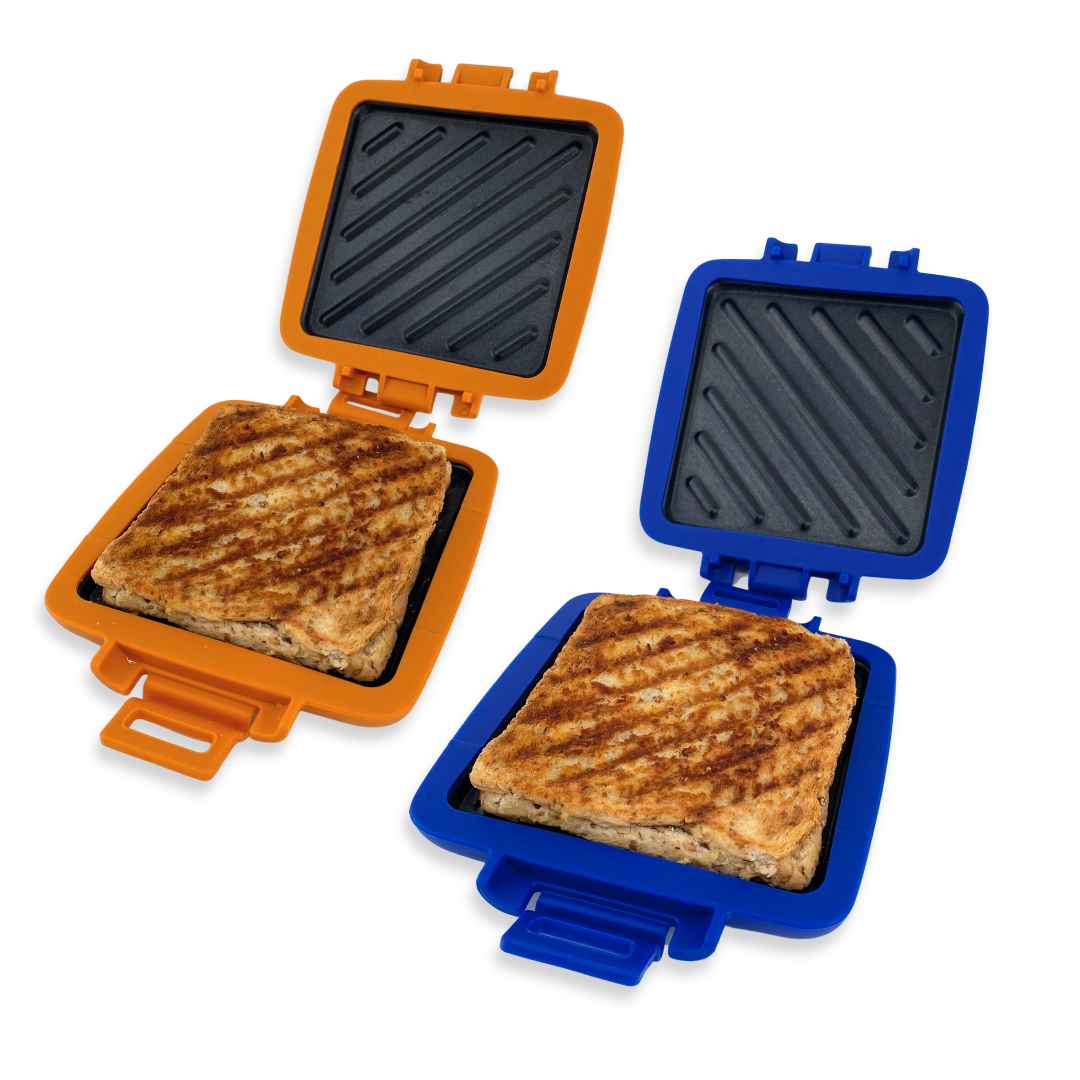 2 Pack of The Original Turbo Toastie Microwave Toasted Sandwich Maker –  ShowTV Australia