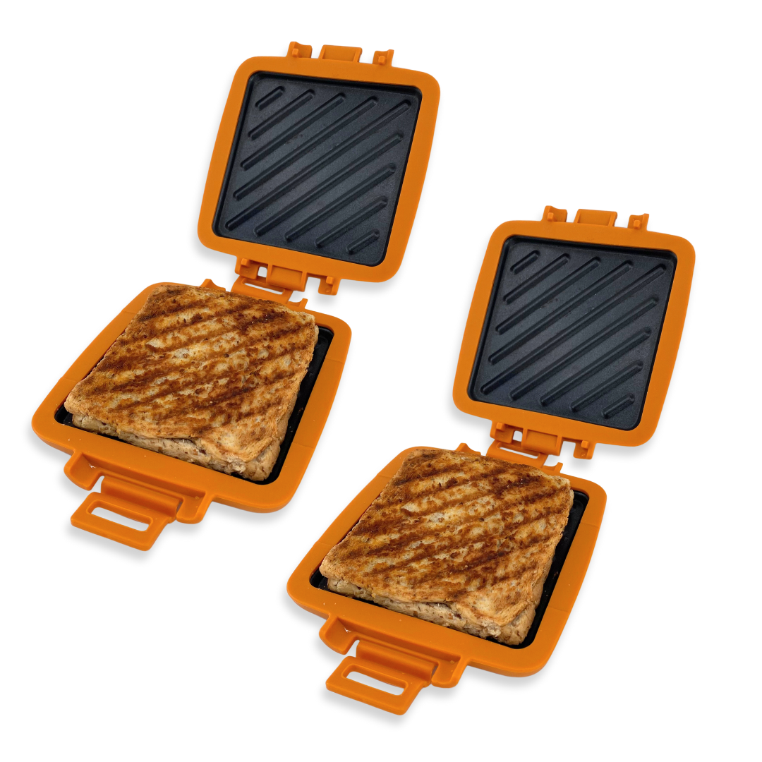 2 Pack of The Original Turbo Toastie Microwave Toasted Sandwich Maker