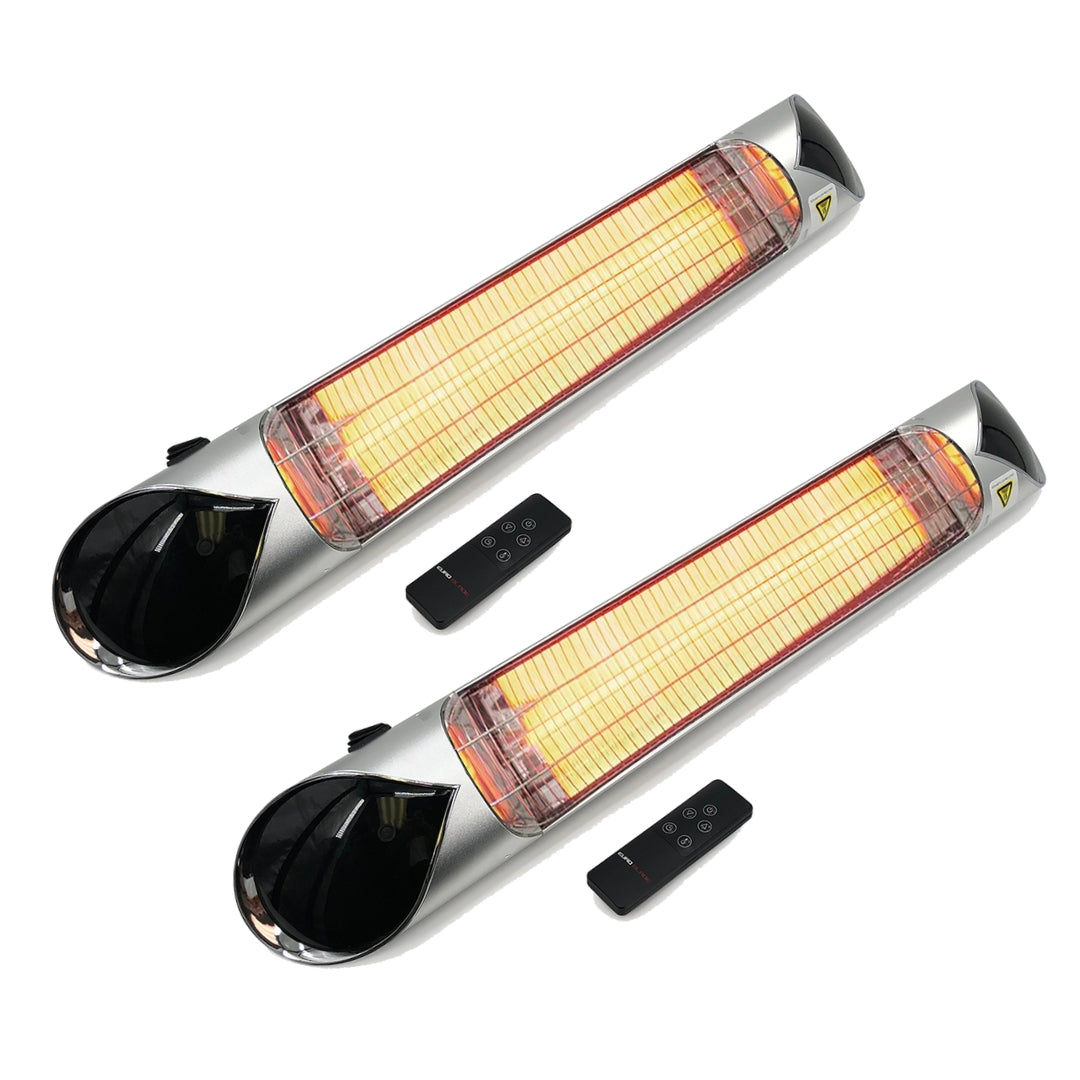 2 Pack - Euroblade™ 2000W Carbon Infrared Heater